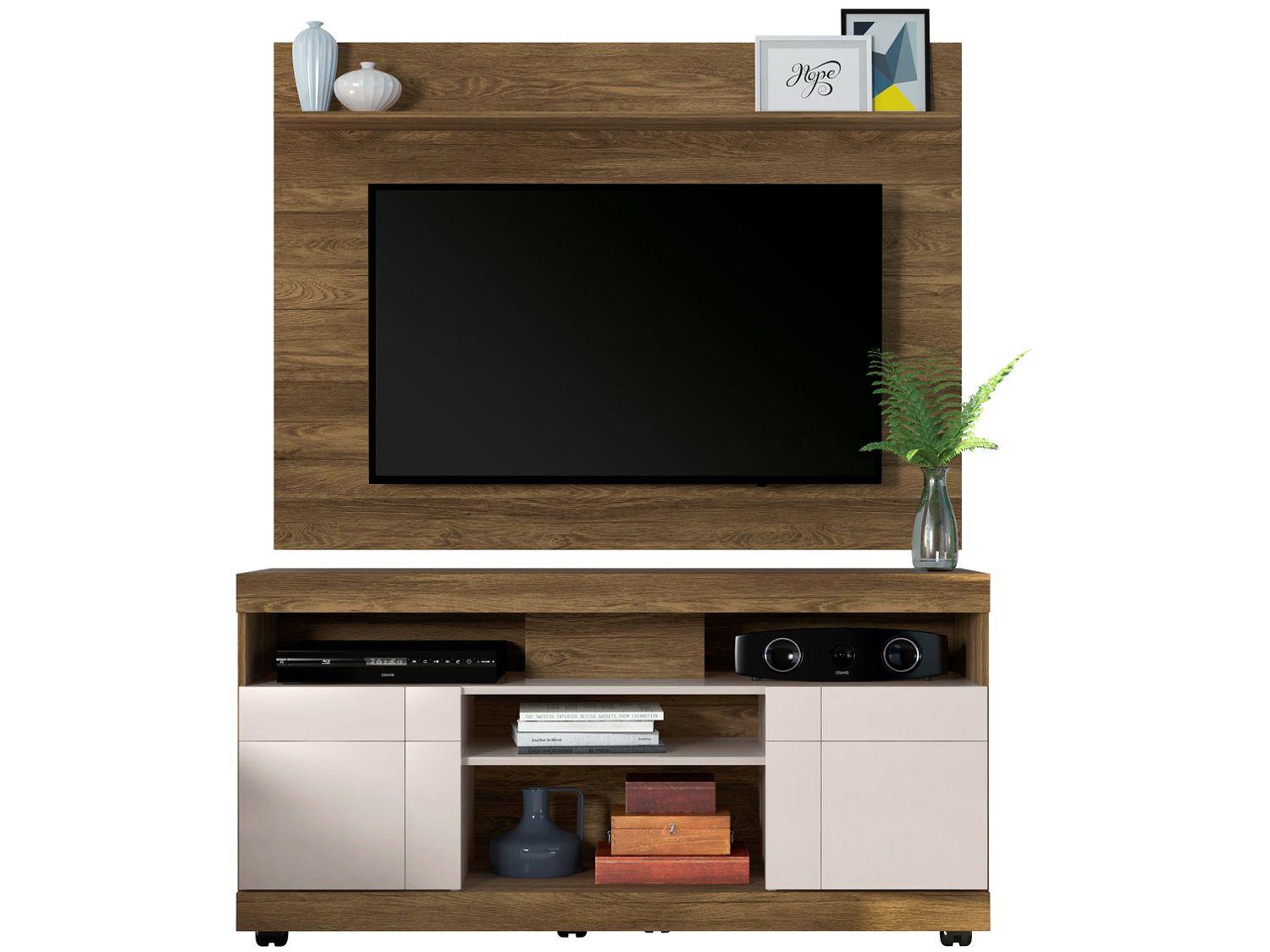 Rack com Painel para TV até 47" 2 Portas - Colibri Móveis 5.016.A0.472A.2