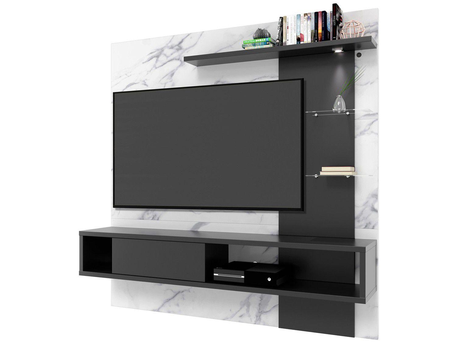 Painel para TV até 55" 3 Prateleiras Colibri - Home Atlântico