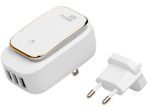 Carregador de Parede Easy Mobile CARPLIG34BR - 3 Entradas USB