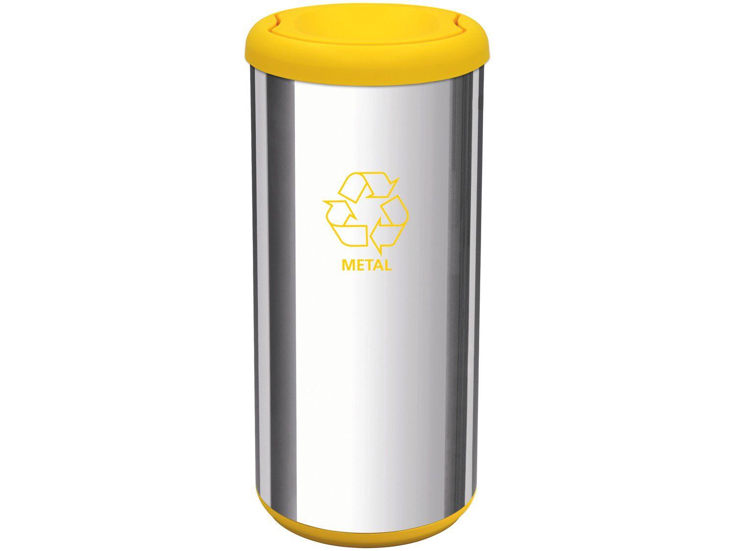 Lixeira Reciclável Inox 40L - Tramontina Cápsula Selecta Plus
