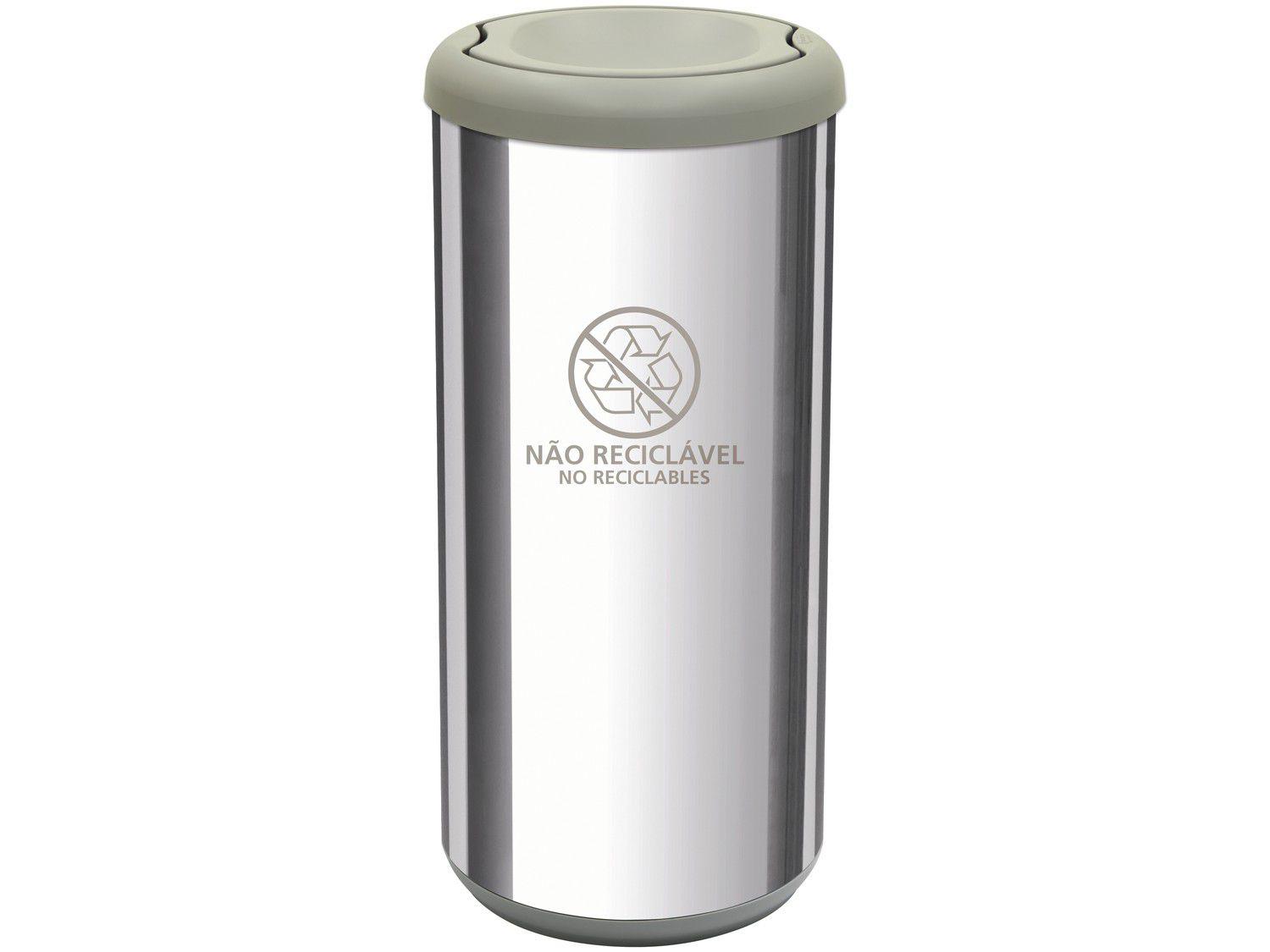 Lixeira Reciclável Inox 40L - Tramontina Cápsula Selecta Plus