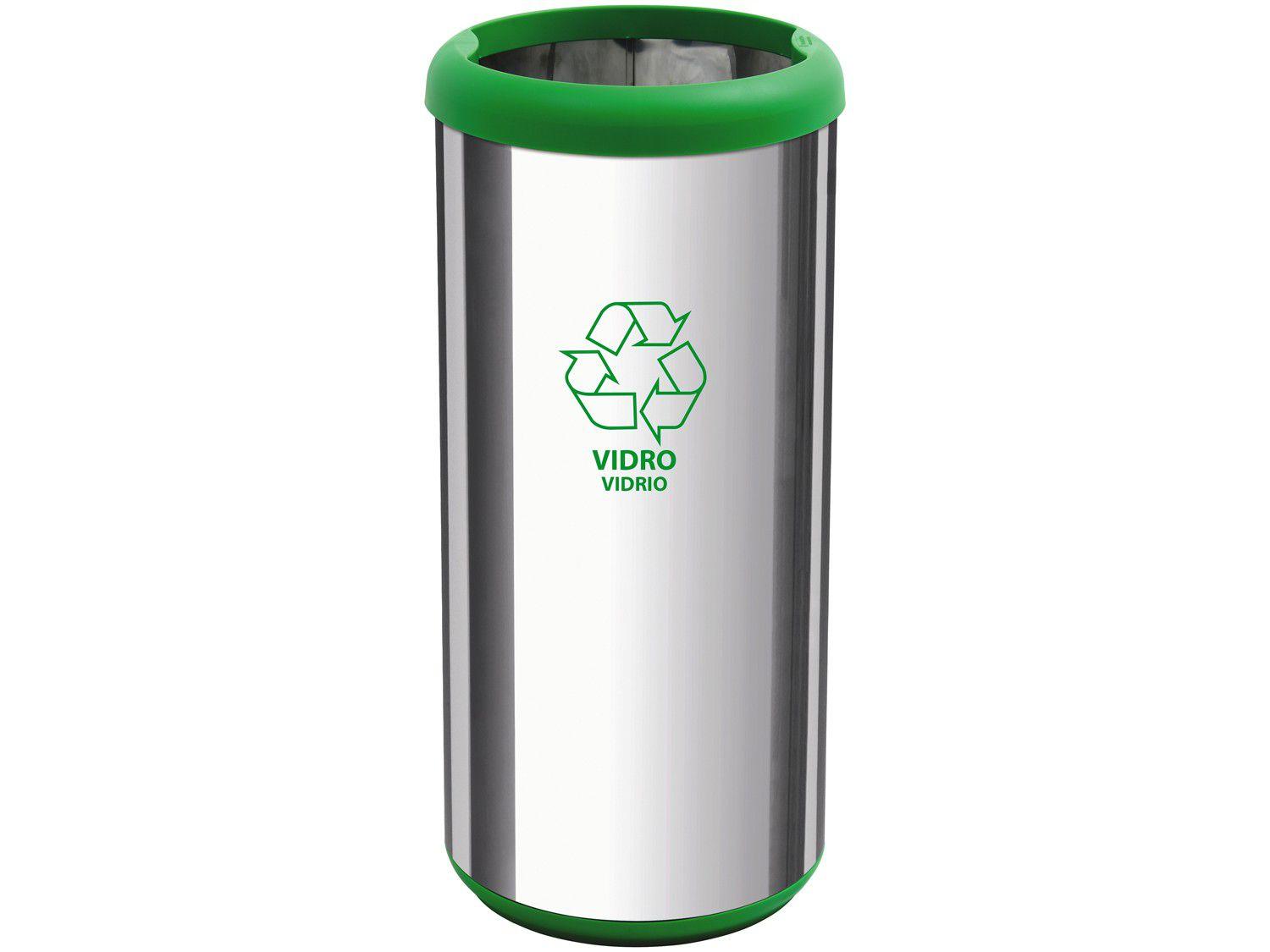 Lixeira Reciclável Inox 40L - Tramontina 94539225