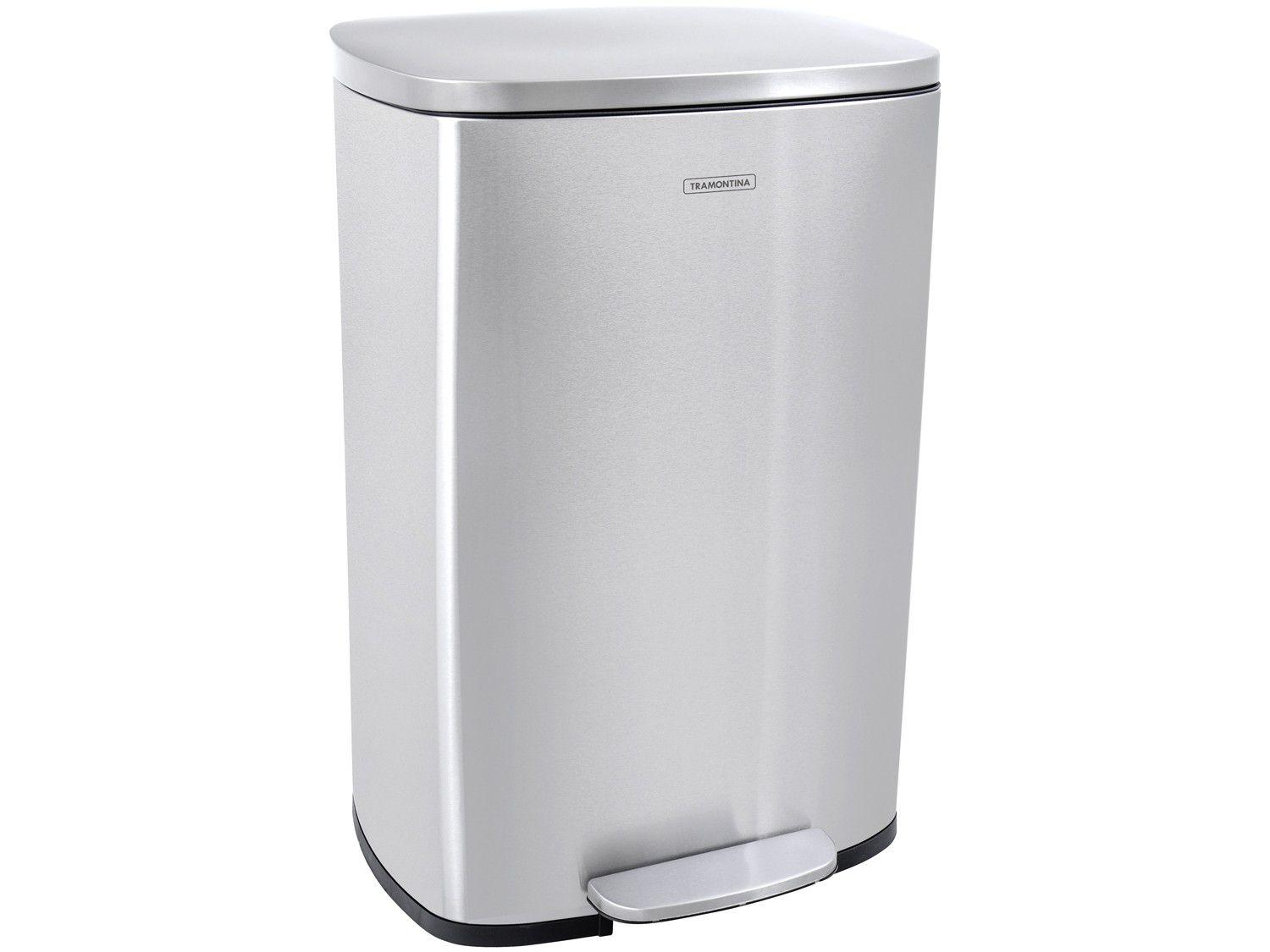 Lixeira Inox para Cozinha com Pedal 50L - Tramontina D New