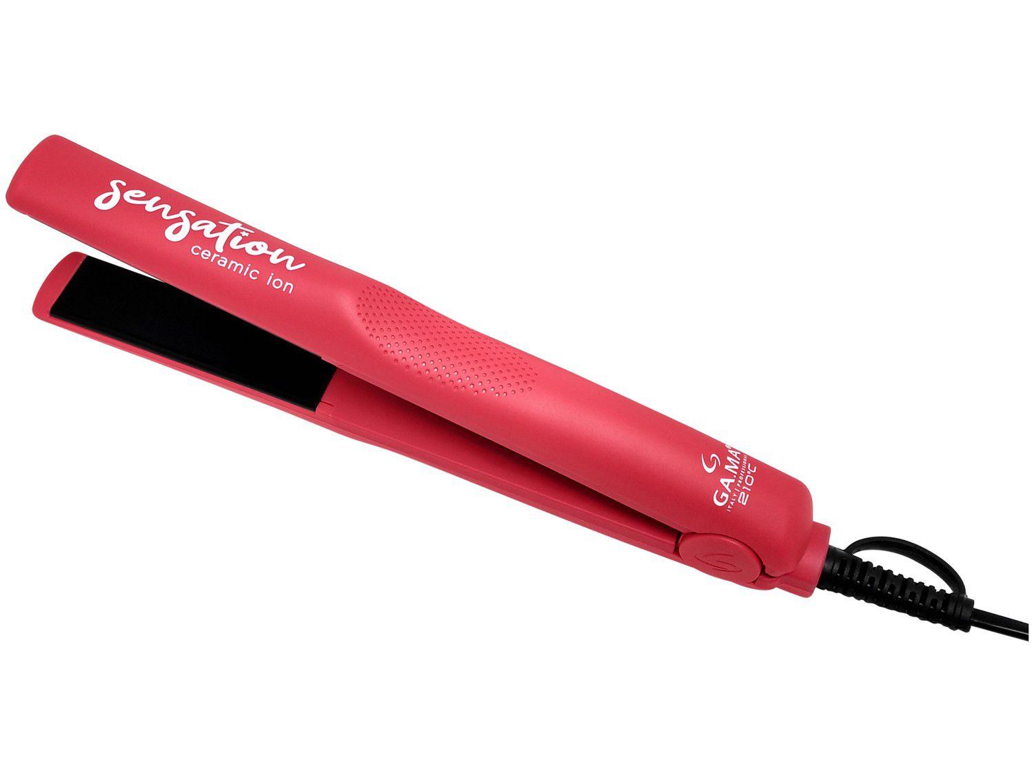 Chapinha/Prancha de Cabelo GAMA Sensation - Cerâmica com Íons 210°