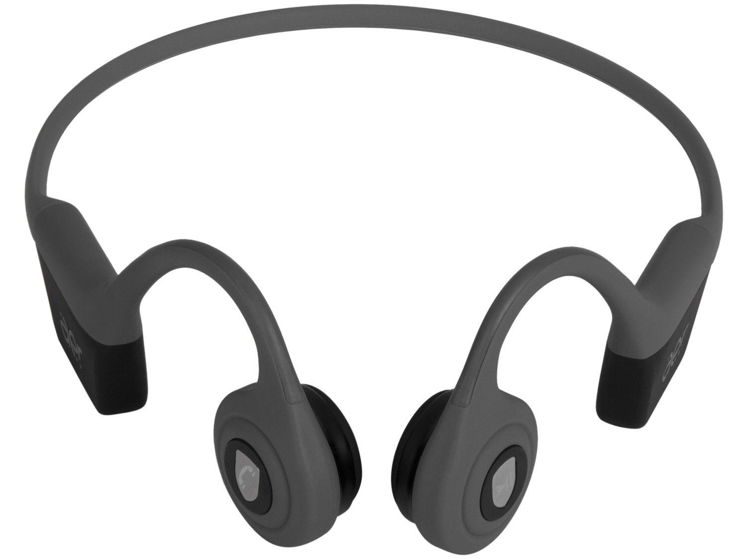 Fone de Ouvido Bluetooth Geonav AerBone AER09GR - com Microfone Resistente à Água Cinza
