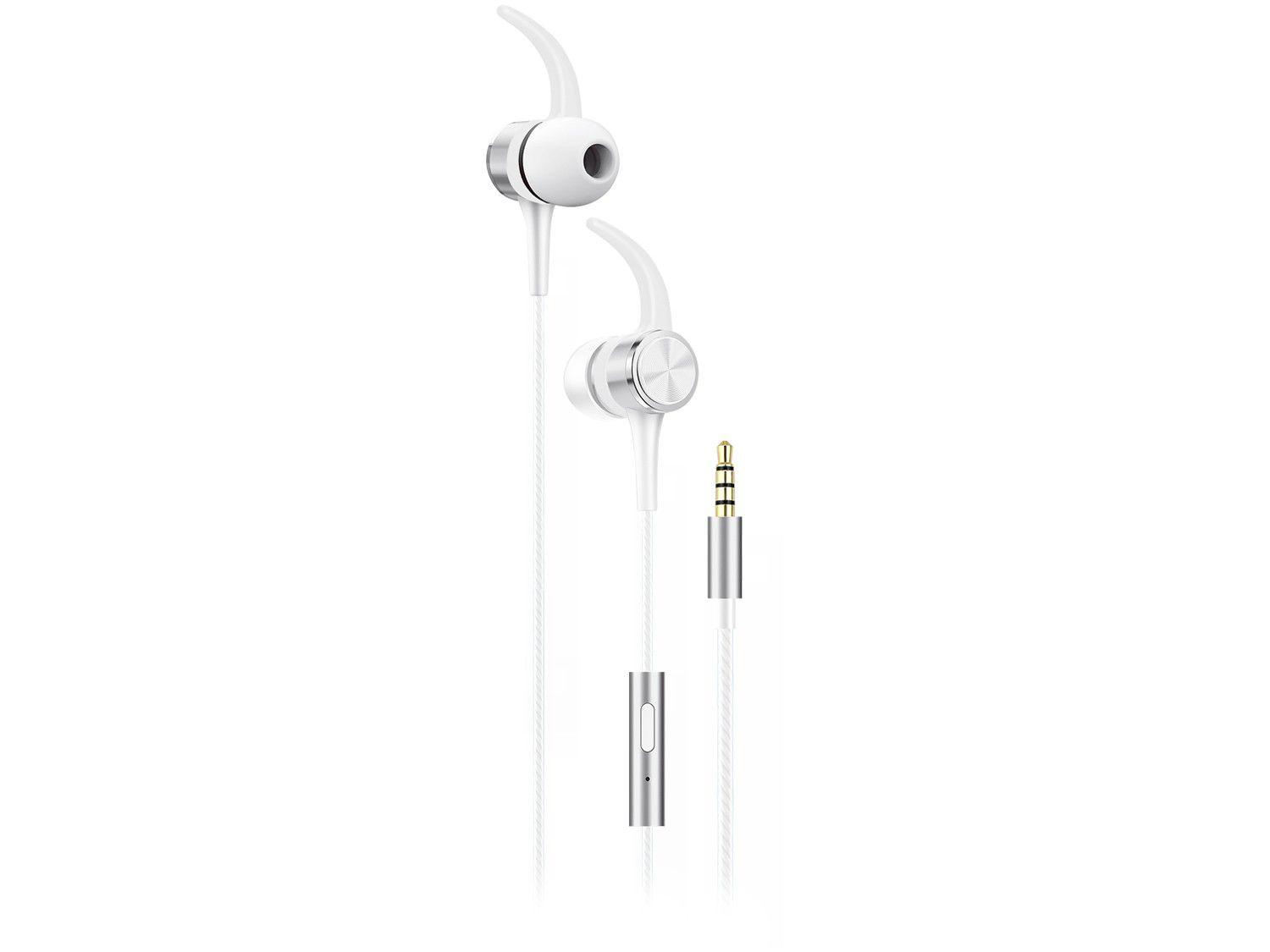 Fone de Ouvido Geonav Essential ESFNSL - com Microfone Silver