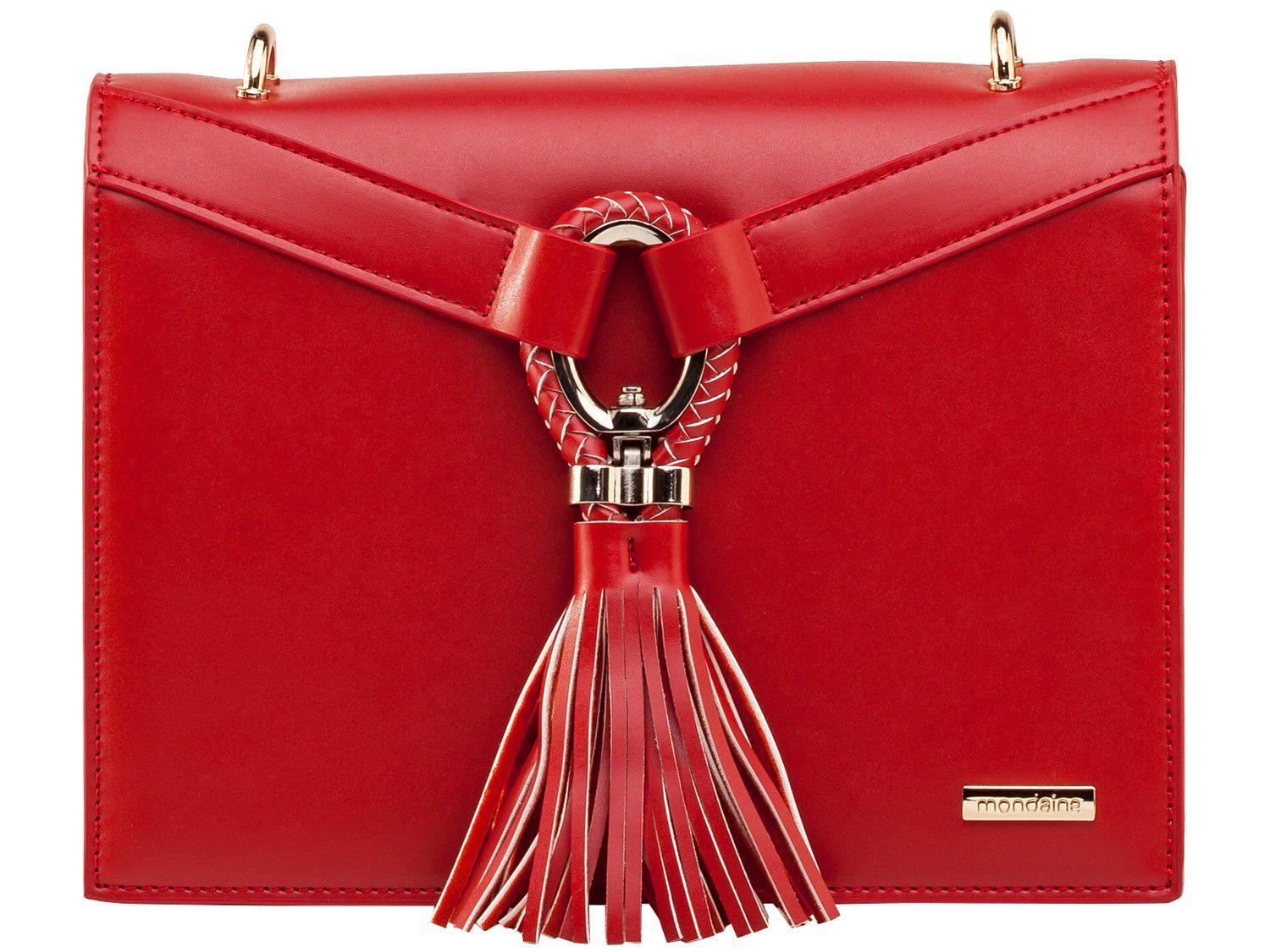 Bolsa Feminina Transversal Casual - Mondaine Vermelha