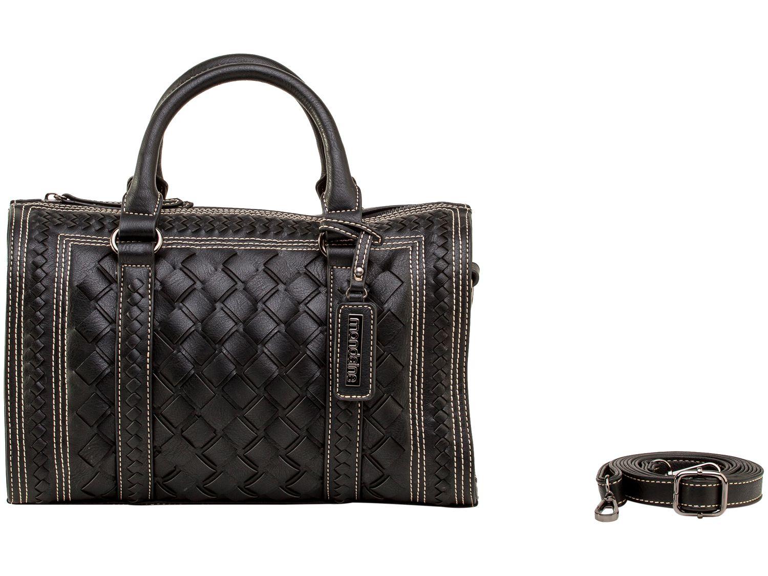 Bolsa Feminina Transversal Executiva - Mondaine Preta