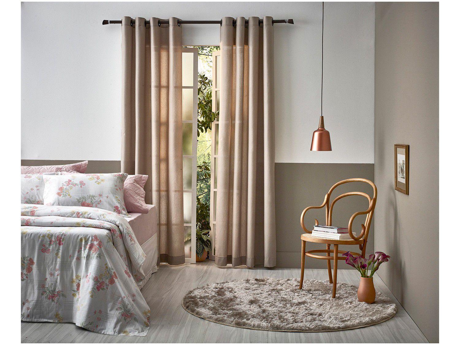 Cortina Santista Camurça Veneza - 2,80x1,80m
