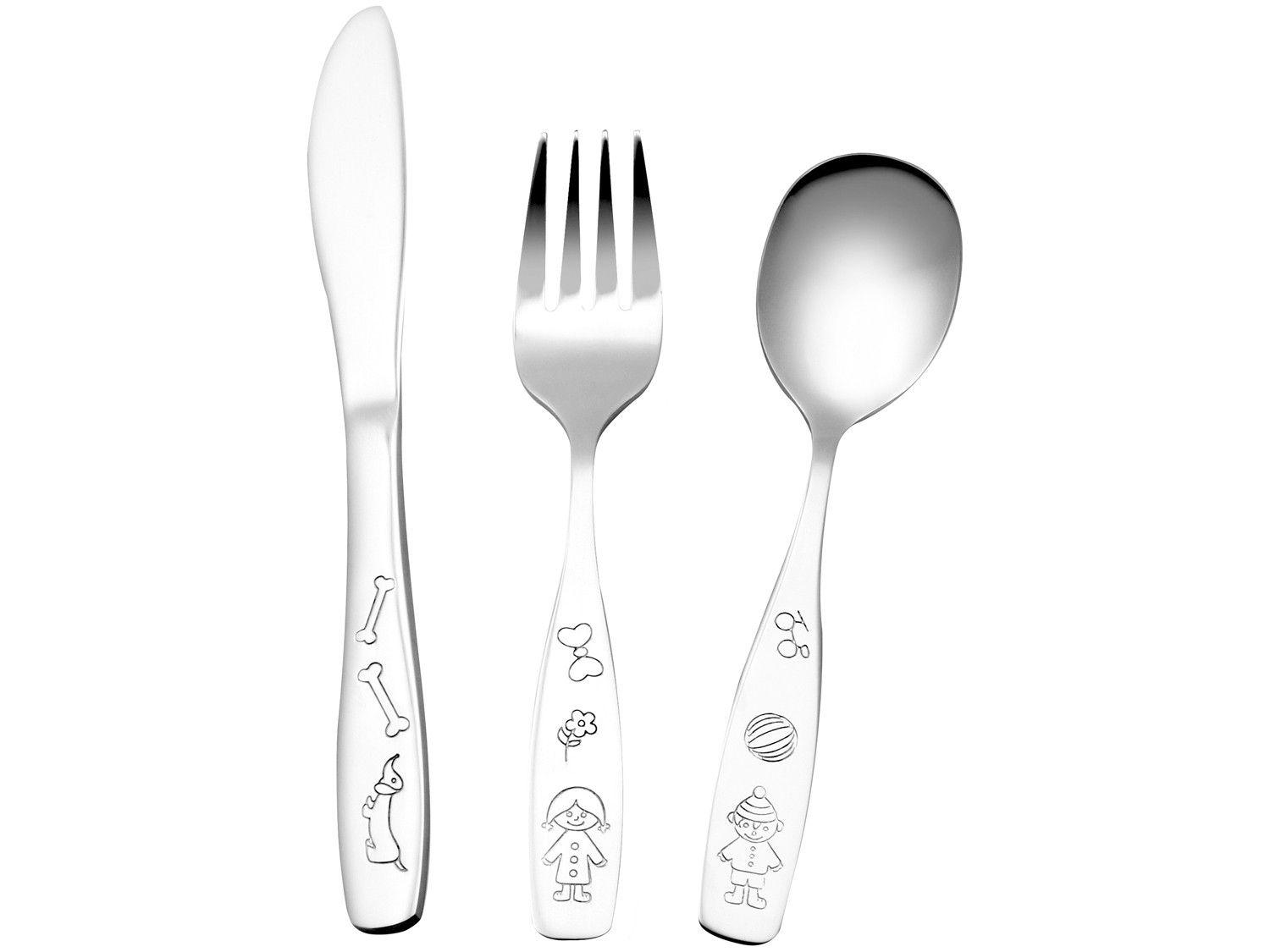 Kit Talher Infantil Inox Hercules 0500-003 - 2 Peças