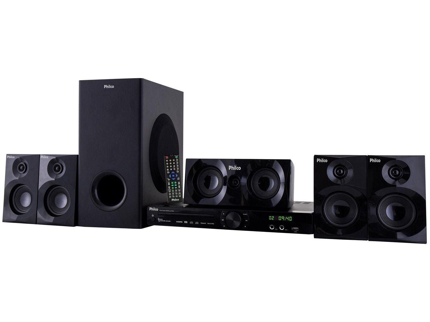 Home Theater Philco Karaokê 480W - 5.1 Canais PHT690
