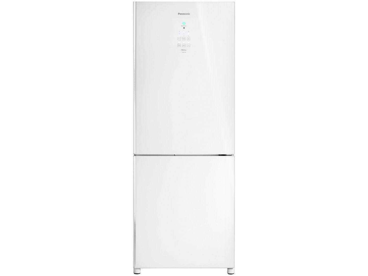 Geladeira/Refrigerador Panasonic Frost Free Duplex - Branco 425L Glass NR-BB53GV3WA