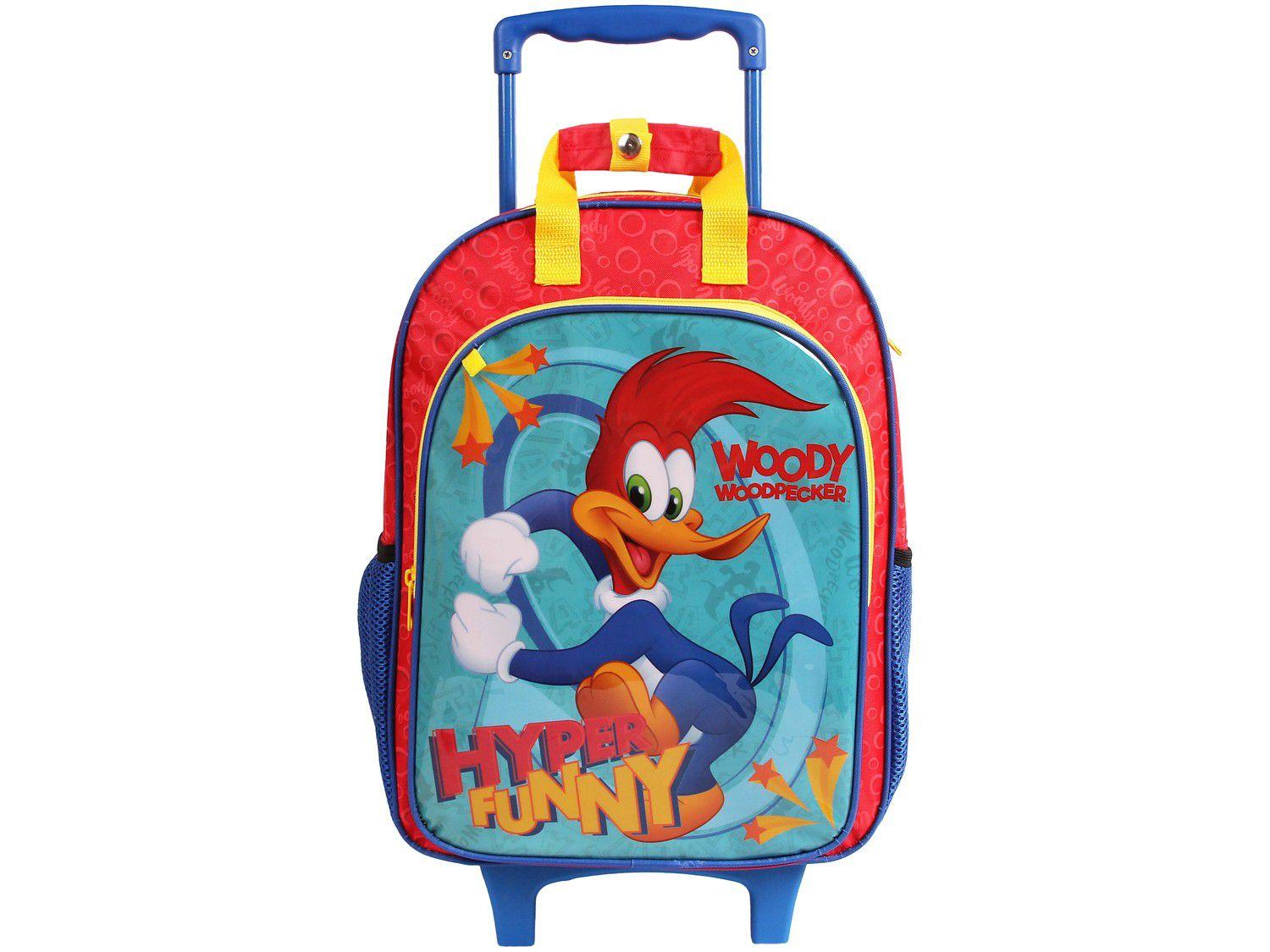 Mochila Infantil Escolar Tam. G - Dermiwil Pica Pau Vermelha