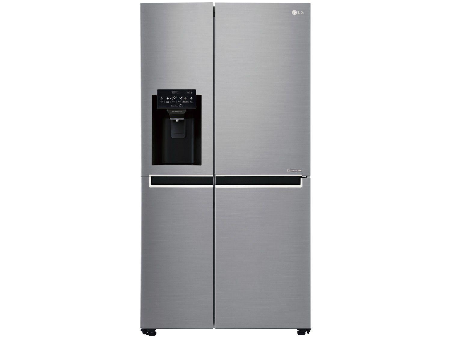 Geladeira/Refrigerador Smart LG Side by Side - Inverter 601L com LG ThinQ GC-L247SLUV Inox