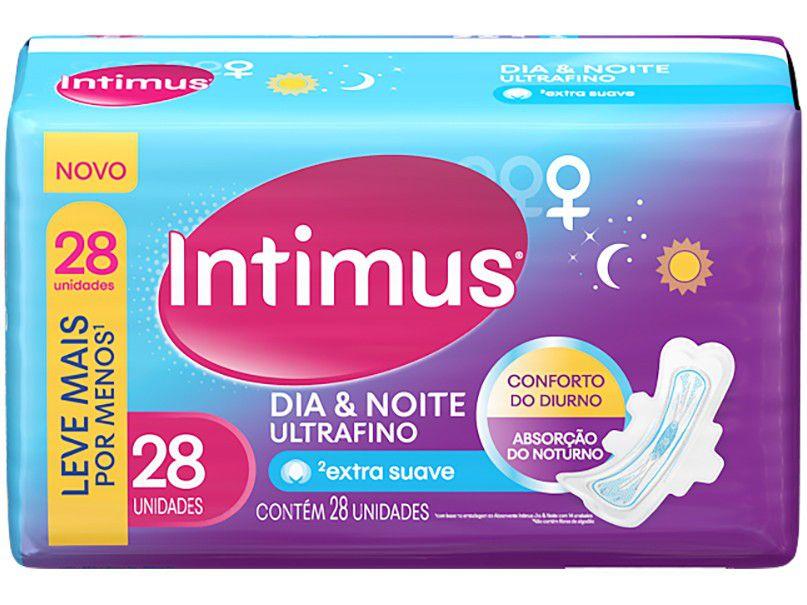 Absorvente Diurno e Noturno Intimus - com Abas Grande 28 Unidades