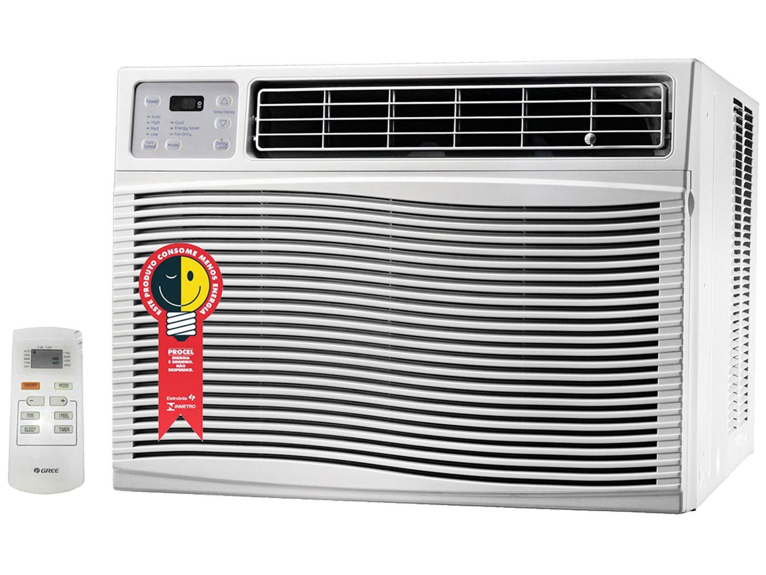 Ar-condicionado de Janela Gree 7.500 BTUs - Frio Residencial R410A GJC07BK-A3NRND2A