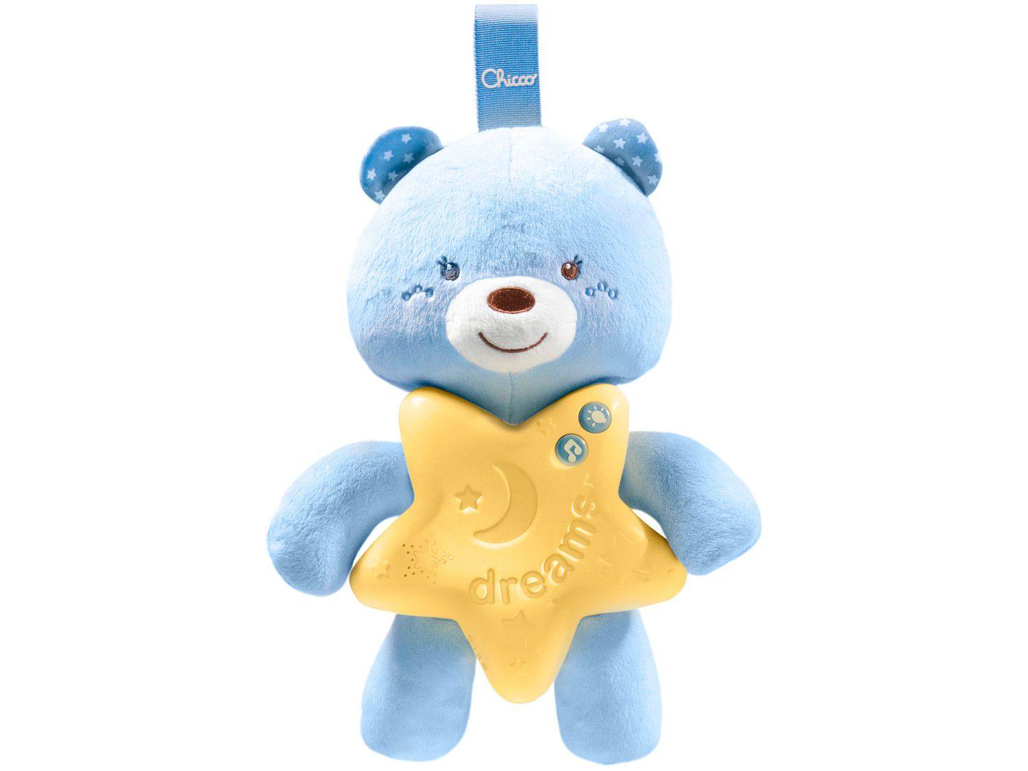 Brinquedo para Bebê Ursinho Bons Sonhos Azul - Musical Chicco