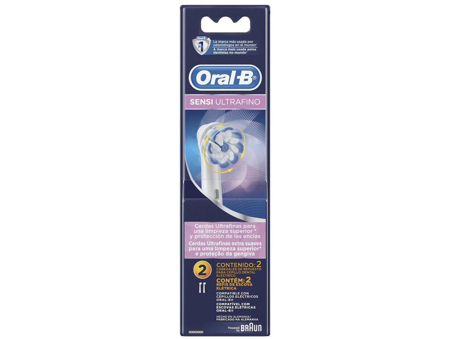Refil para Escova de Dentes Elétrica - Oral-B Sensi Ultrafino 2 Unidades