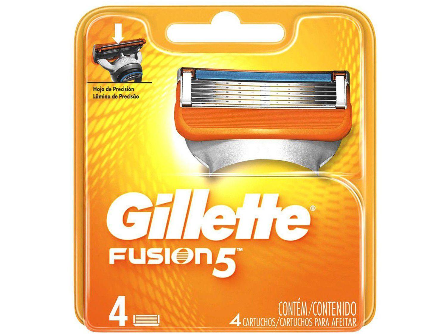 Carga para Aparelho de Barbear Gillette - Fusion5 4 Unidades