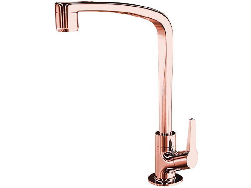 Torneira de Mesa para Cozinha Lorenzetti - Flat F71 Bica Alta Rosé Gold