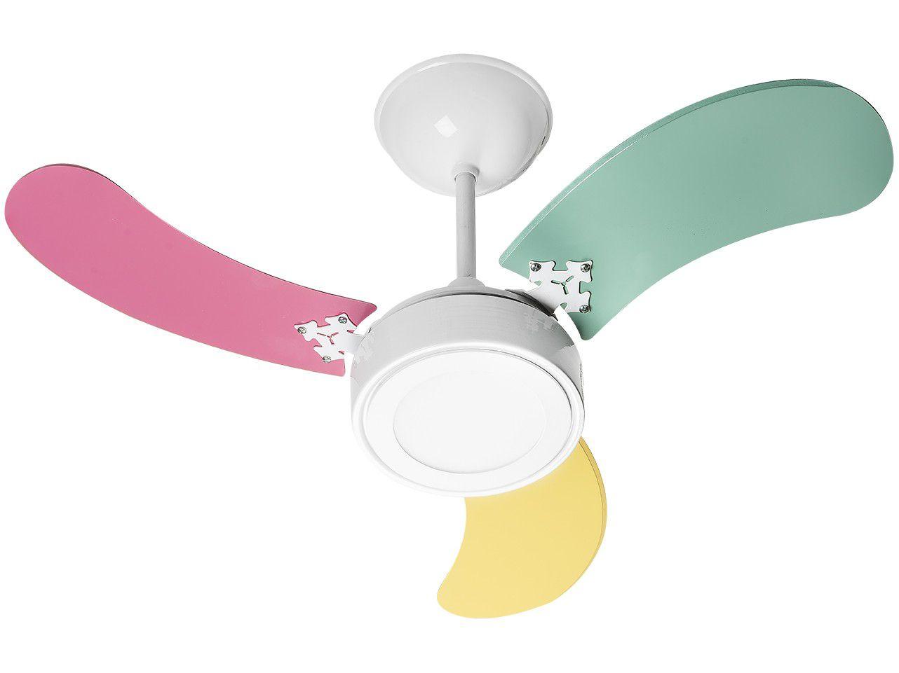 Ventilador de Teto Venti-Delta New LED Colors - 3 Pás 3 Velocidades