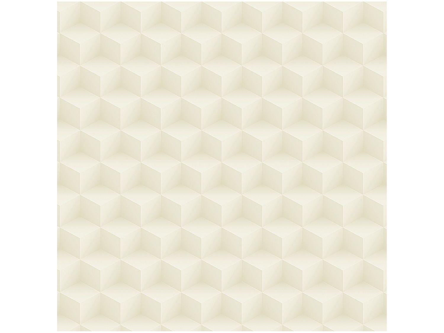 Papel de Parede Bege Geométrico Bobinex Uau! - 52cmx1000cm