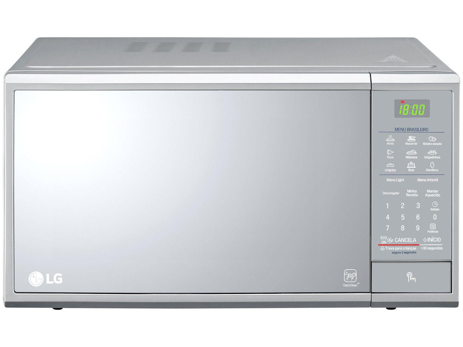 Micro-ondas LG 30L Solo MS3095LR - Prata