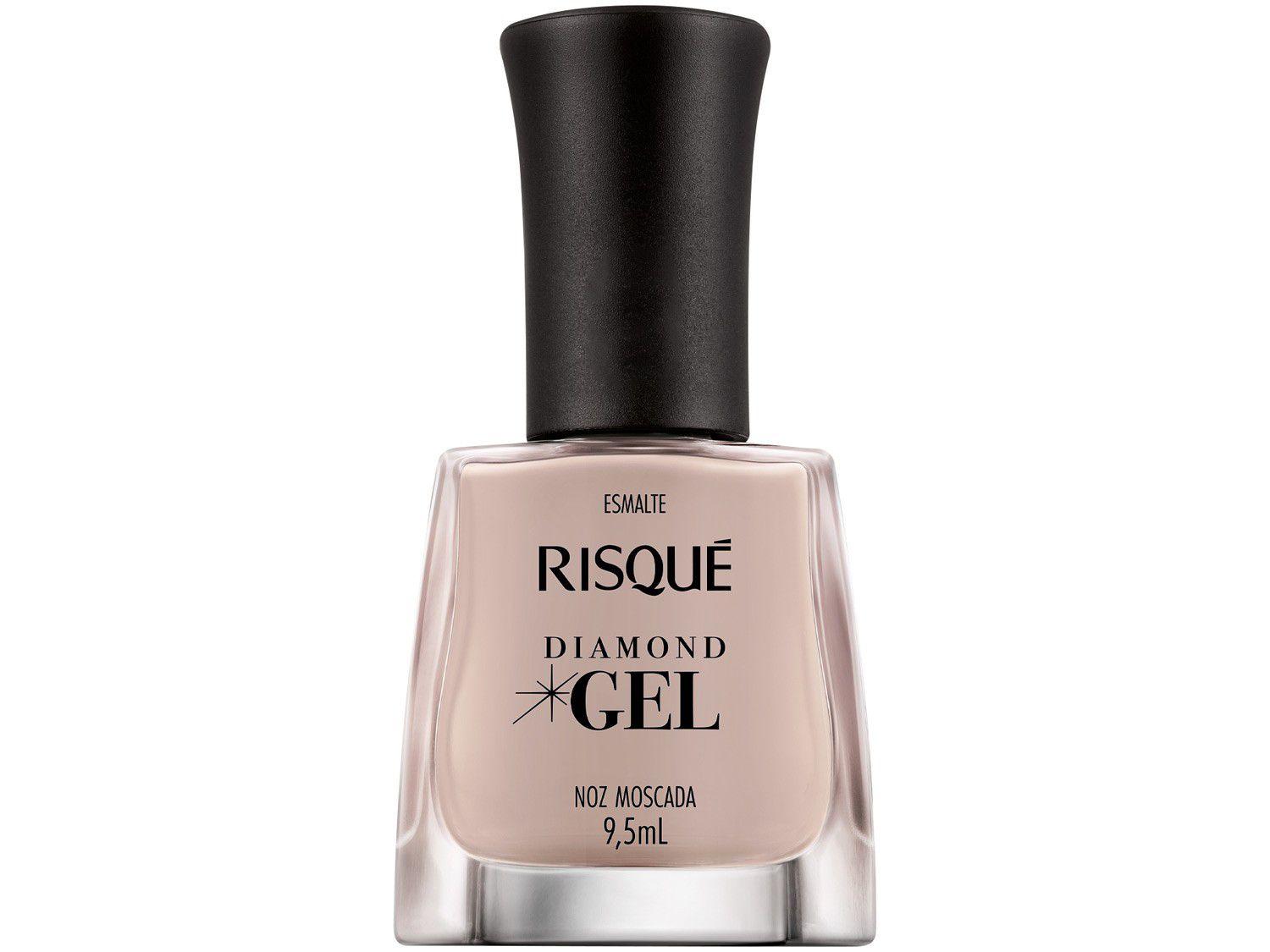 Esmalte Risqué Diamond Gel Noz Moscada - Cremoso Hipoalergênico 9,5ml