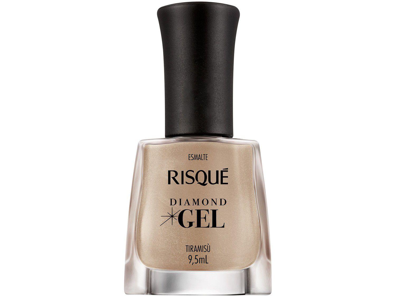Esmalte Risqué Diamond Gel Tiramisù - Cremoso Hipoalergênico 9,5ml
