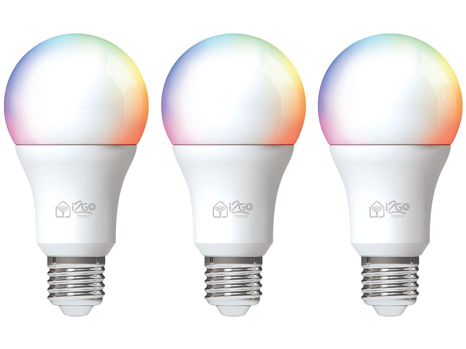 Lâmpada Inteligente I2GO Smart Home LED Wi-Fi - 10W 3 Unidades