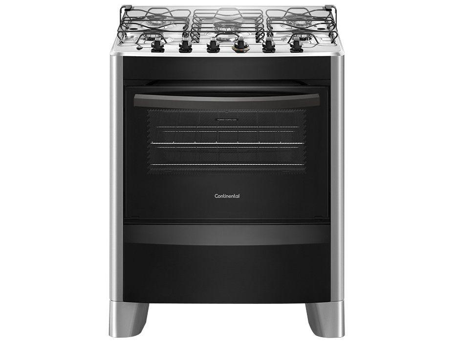 Fogão 5 Bocas Continental Acendimento Automático - FC5CS