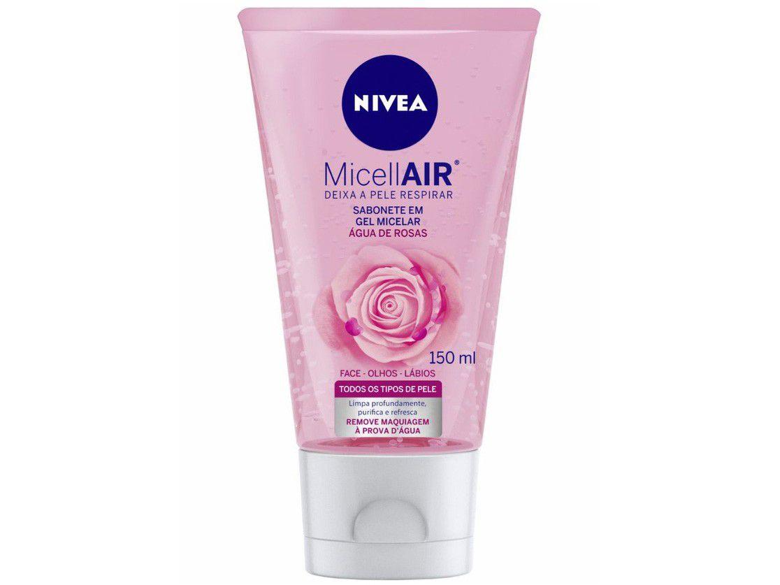 Sabonete em Gel Facial Nivea - Água de Rosas Micellair 150ml