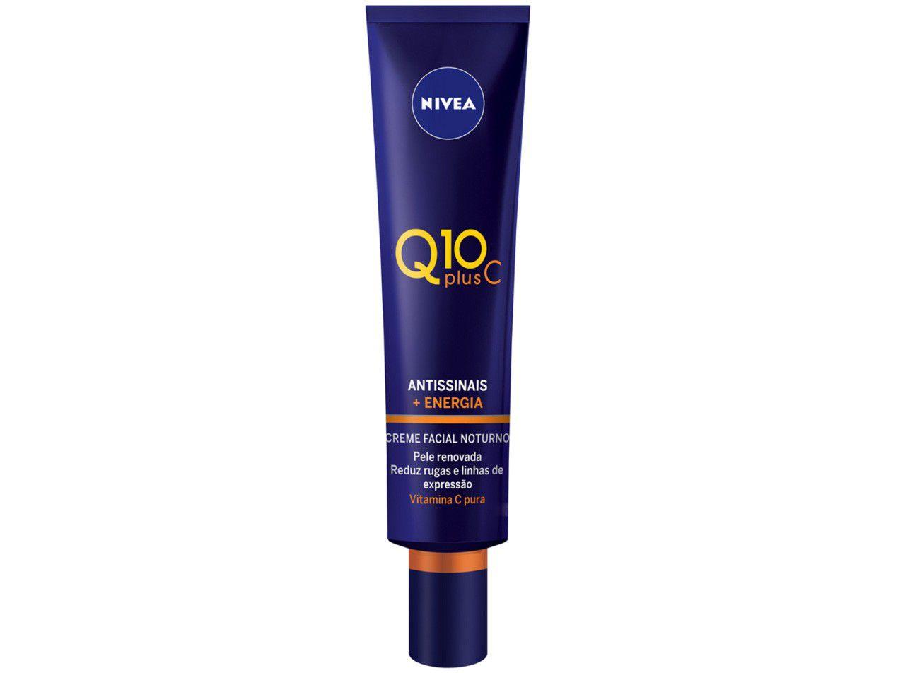 Creme Antissinais Facial Noturno Nivea Plus C - Q10 40g