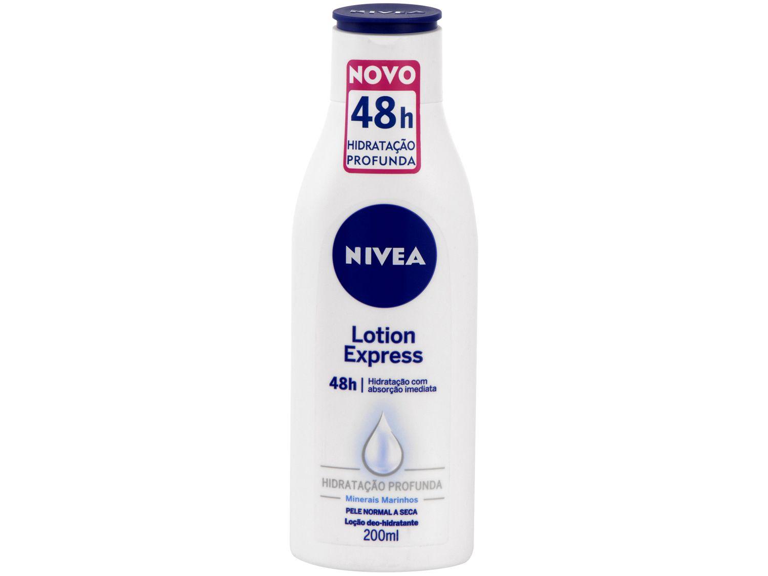 Loção Deo-Hidratante Nivea Lotion Express 48h - Hidratação Profunda 200ml