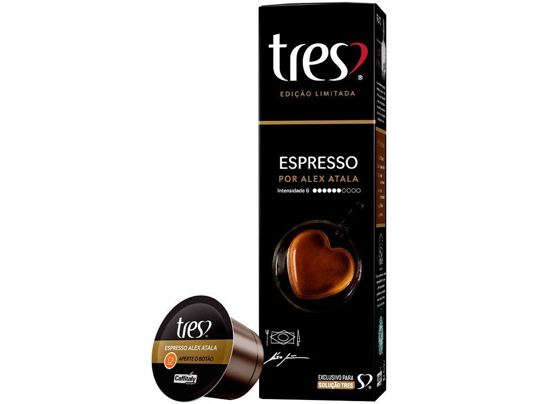 Cápsula de Café Espresso Alex Atala TRES - 3 Corações 10 Cápsulas