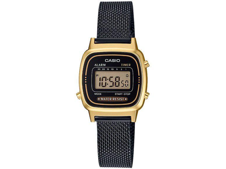 Relógio Feminino Casio Digital Vintage - LA670WEMB-1DF Preto