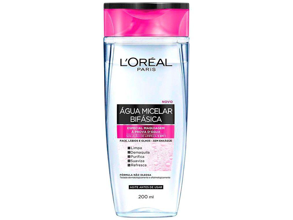 Água Micelar Loreal Paris Bifásica 5 em 1 - 200ml