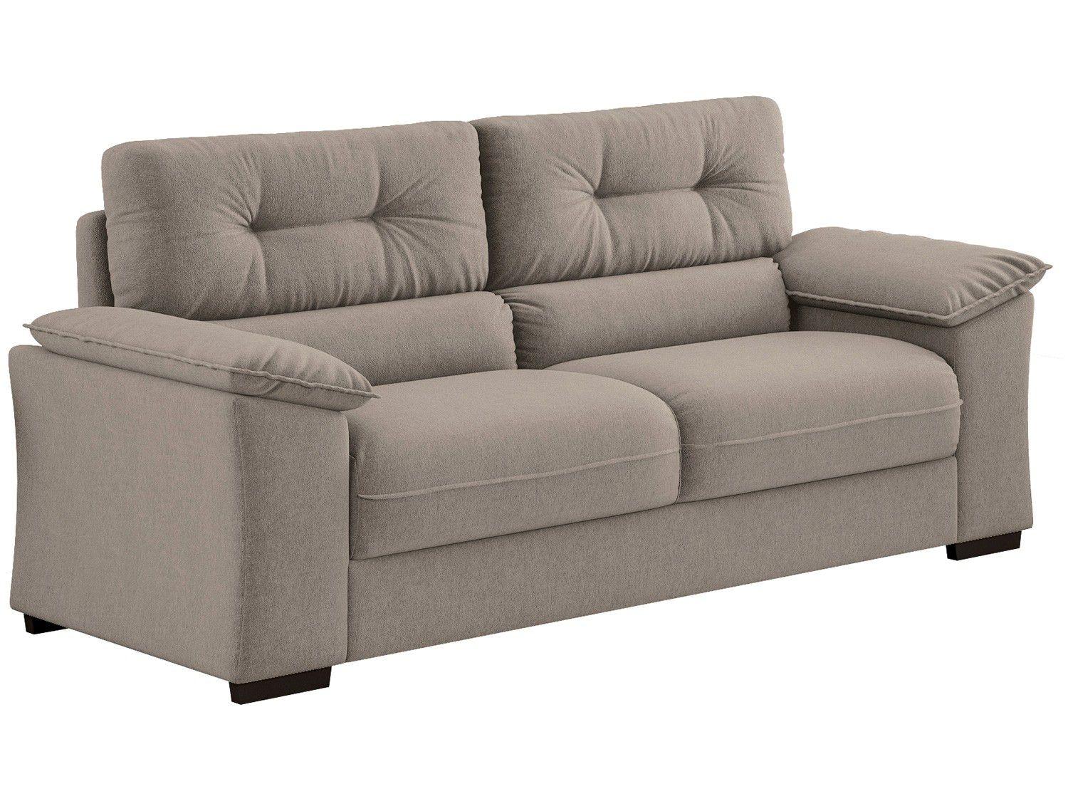 Sofá 3 Lugares Suede Decore Cascaya - Linoforte