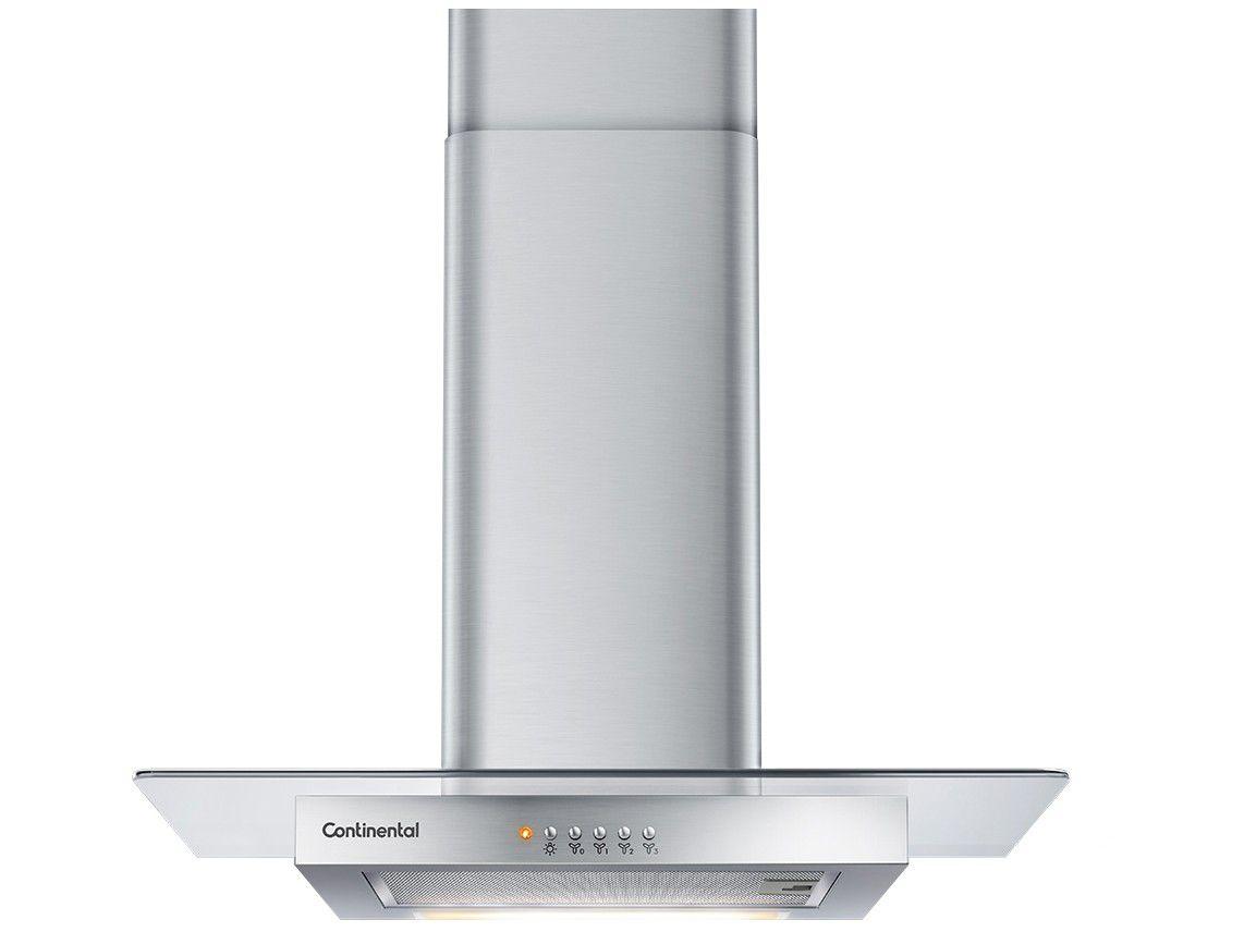 Coifa de Parede Continental 60cm 4 Bocas Inox - 3 Velocidades CC6VX