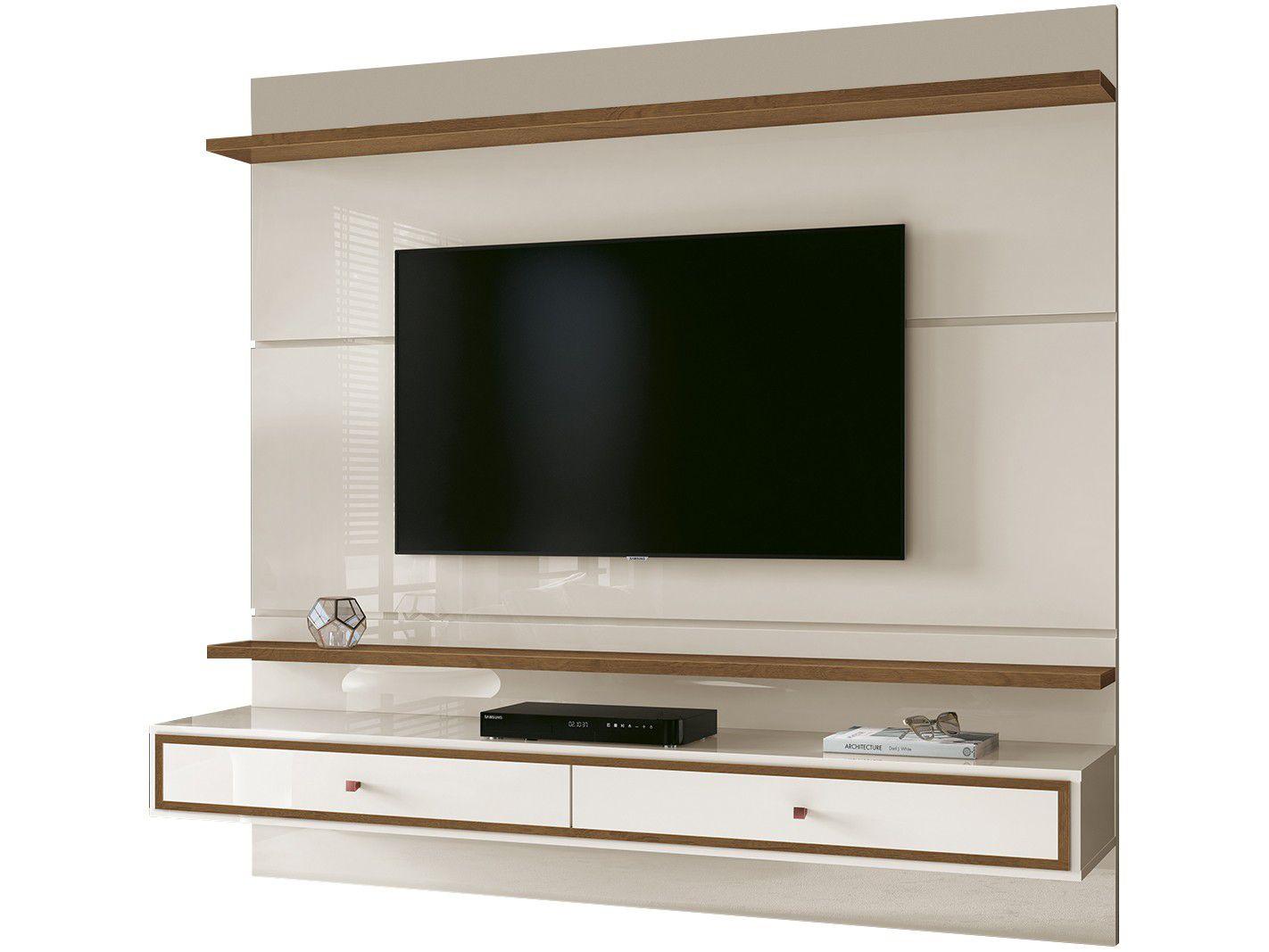 Painel para TV Até 58" 2 Prateleiras EDN Móveis - Treviso
