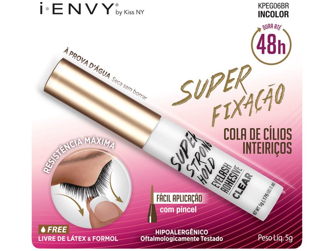 Cola para Cílios I-Envy by Kiss NY Super Fixação - 48H com Pincel 5g