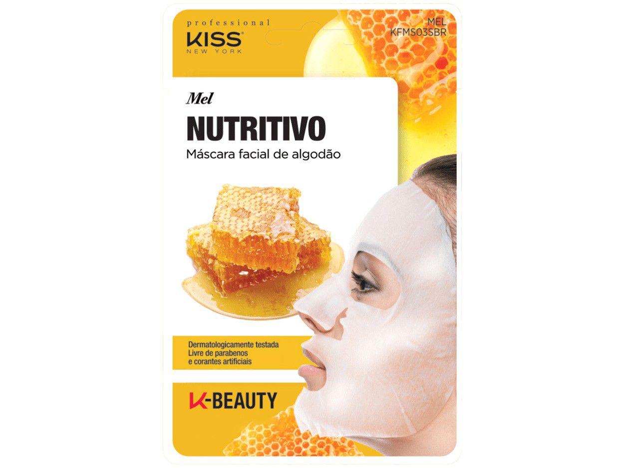 Máscara Facial Kiss New York Professional - K-Beauty Mel Nutritivo 20ml