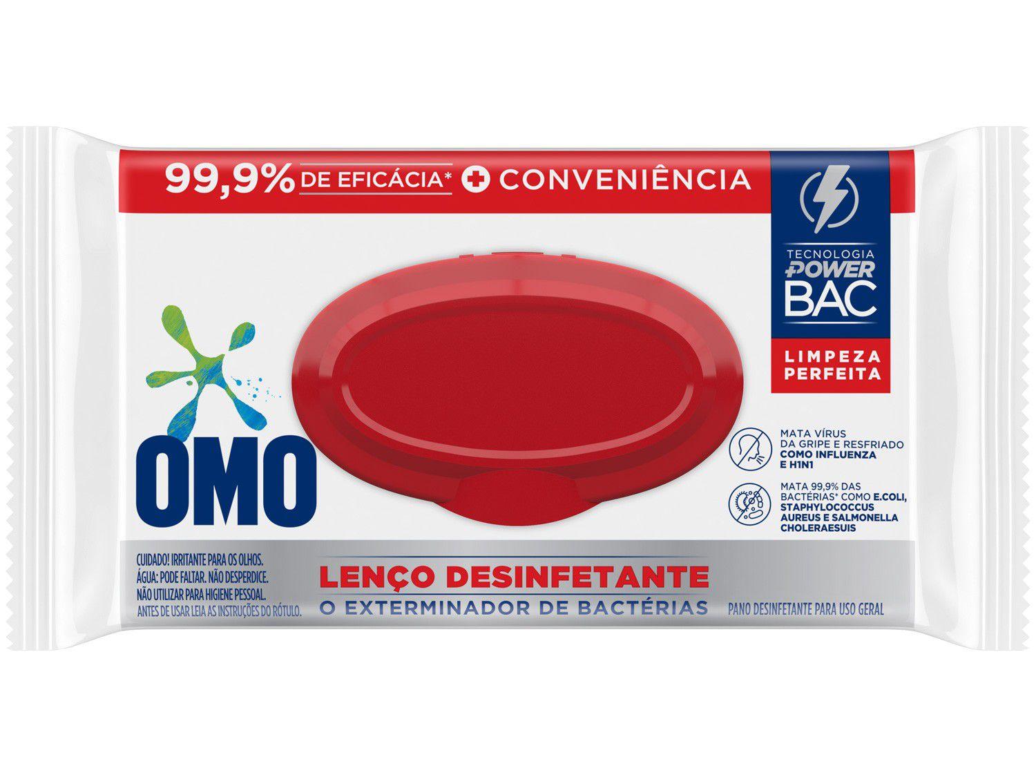Lenços Secos Omo Desinfetante Power Pac - 36 Unidades