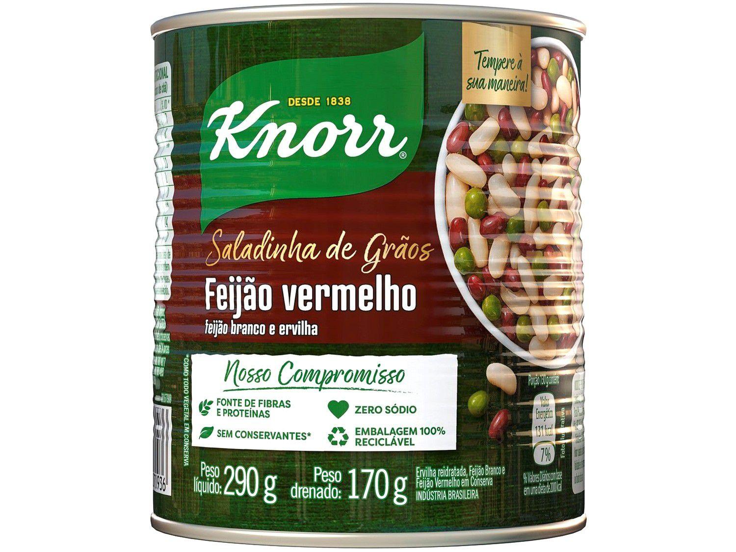 Feijão Vermelho em Conserva Knorr - Saladinha de Grãos 170g