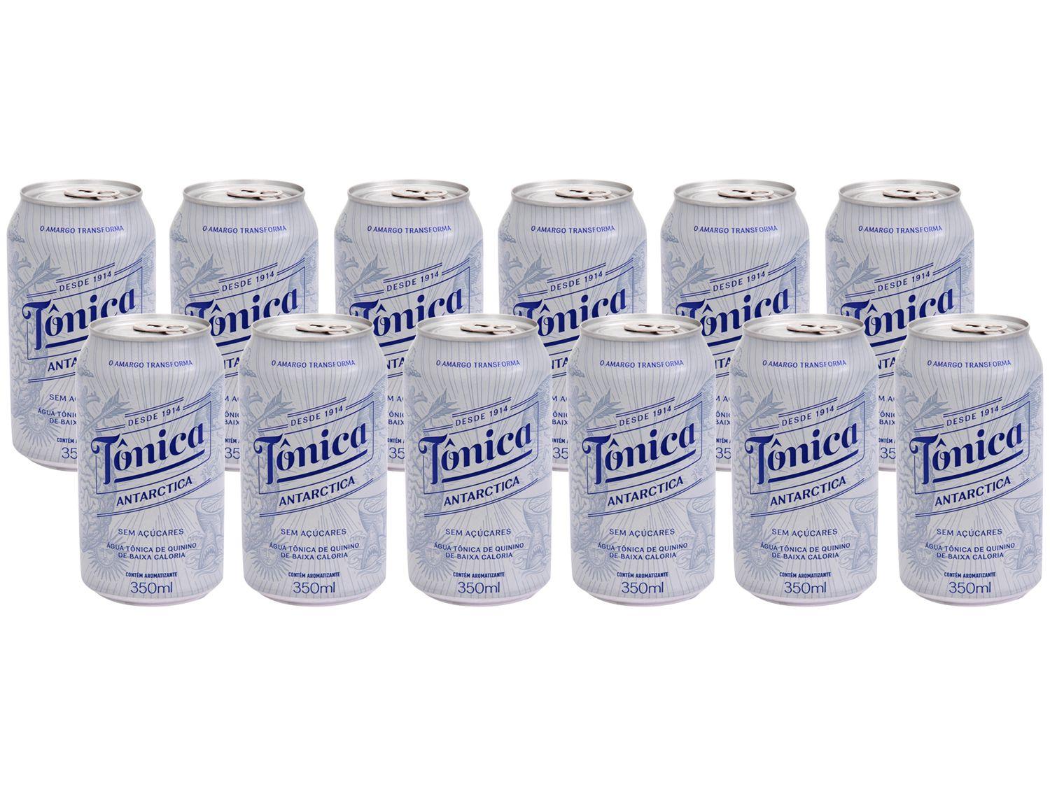 Água Tônica Antarctica Zero Açúcares - 350ml 12 Unidades