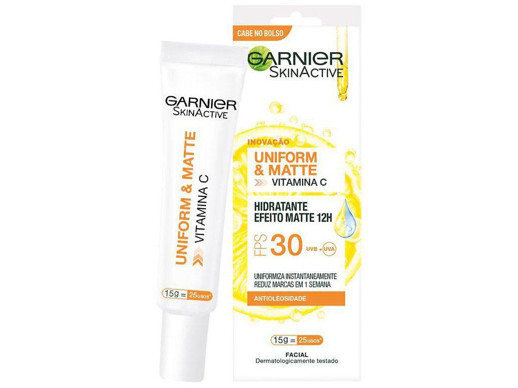 Creme Hidratante Facial Garnier Uniform&Matte Skin - Active 30 FPS 15g
