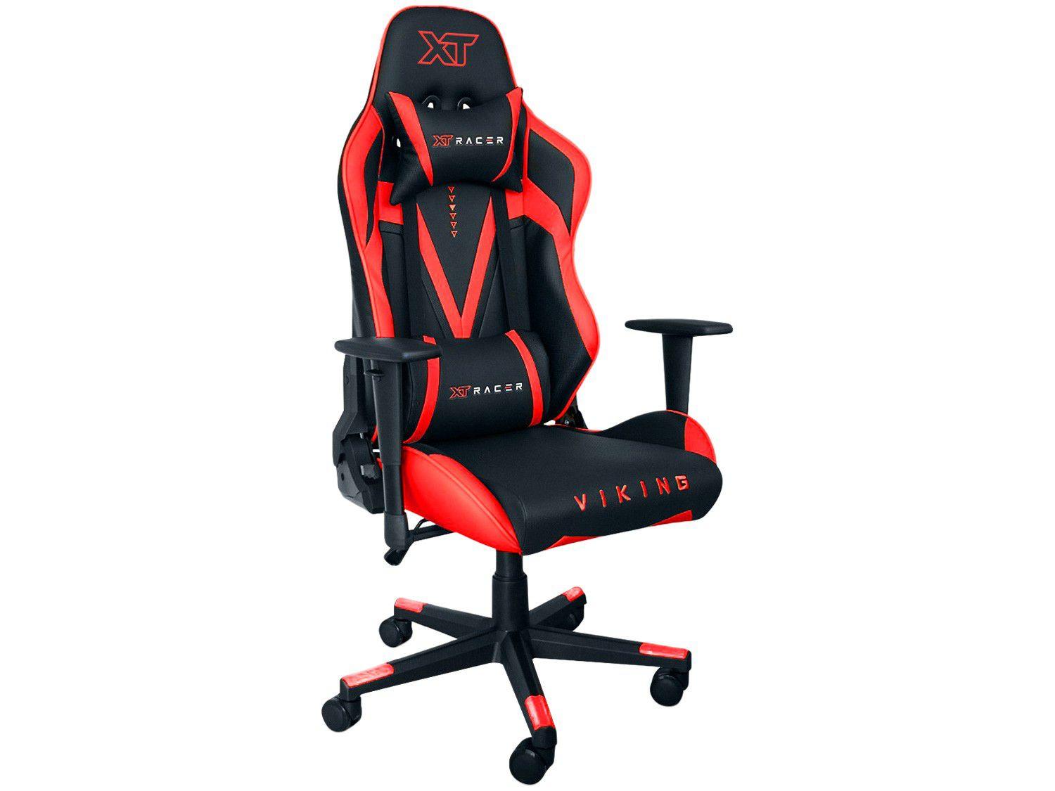 Cadeira Gamer XT Racer Reclinável Preta e Vermelha - Viking Series XTR-013