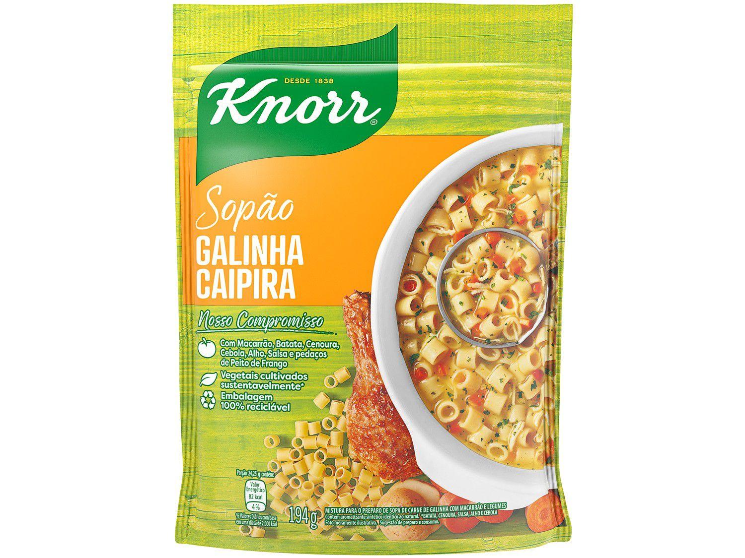 Sopão Instantânea Galinha Caipira Knorr - 194g