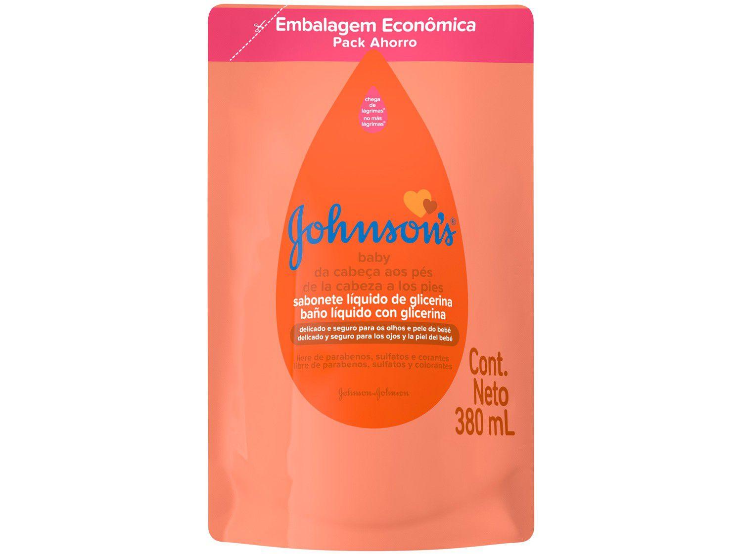 Sabonete Líquido Infantil Johnson?s Baby - Da cabeça aos Pés Refil 380ml