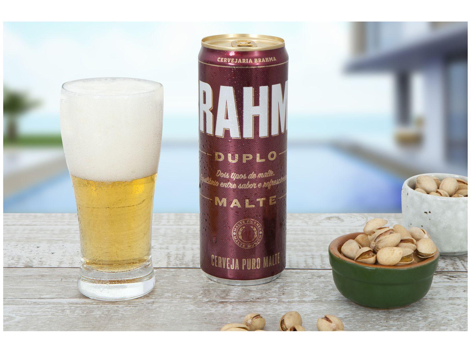 Cerveja Brahma Duplo Malte 12 Unidades Lata 350ml